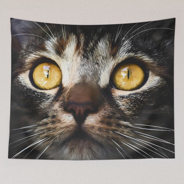 Item preview, Cat portrait stylized designed and sold by AlexSin.