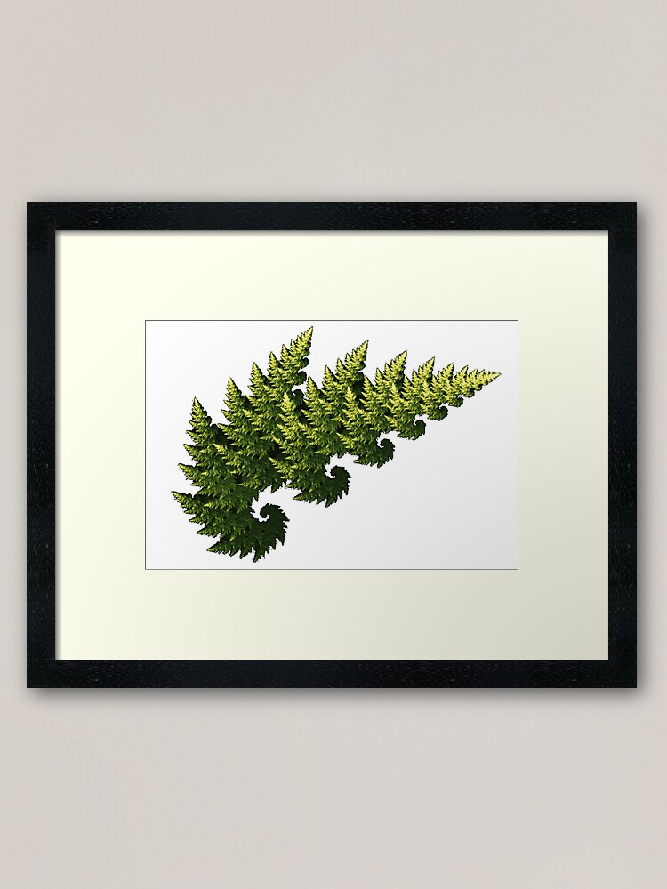 Alternate view of Tree Fractal Framed Art Print