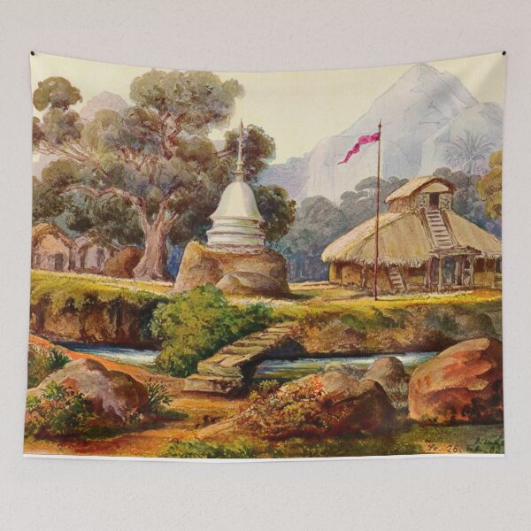 Item preview, Buddha Temple at Billahis-Oya Ceylon -Ernst Haeckel designed and sold by TeeARTHY.