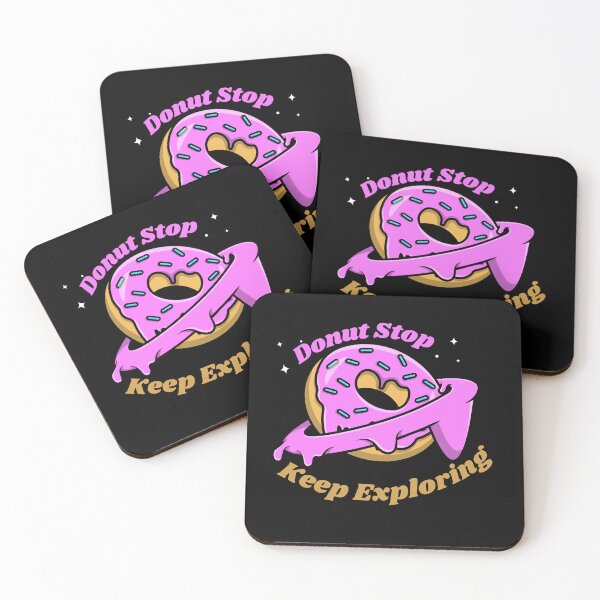 Item preview, Donut Stop Keep Exploring Cute Donut With Saturn's Ring and Positive Quotes Case designed and sold by Artistusha.