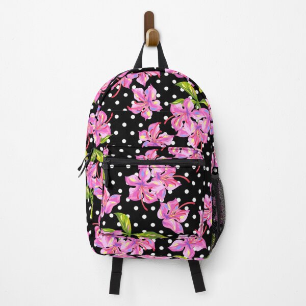 Item preview, Whimsical Black and White Floral Polka Dot Print designed and sold by Trimzz.