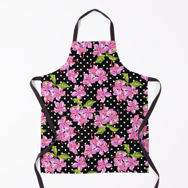 Item preview, Whimsical Black and White Floral Polka Dot Print designed and sold by Trimzz.