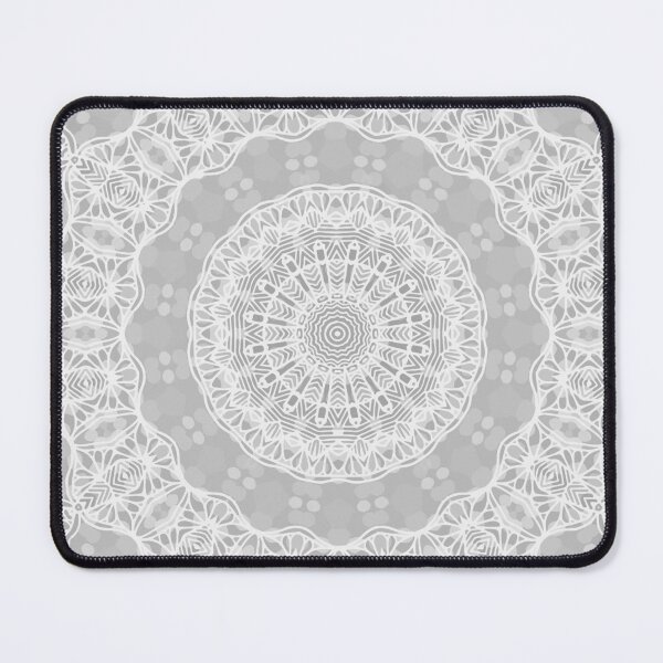 Item preview, Soft Gray Kaleidoscope Mandala designed and sold by Julie Erin Designs.