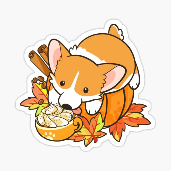 Item preview, Pumpkin Spice Corgi designed and sold by pawlove.