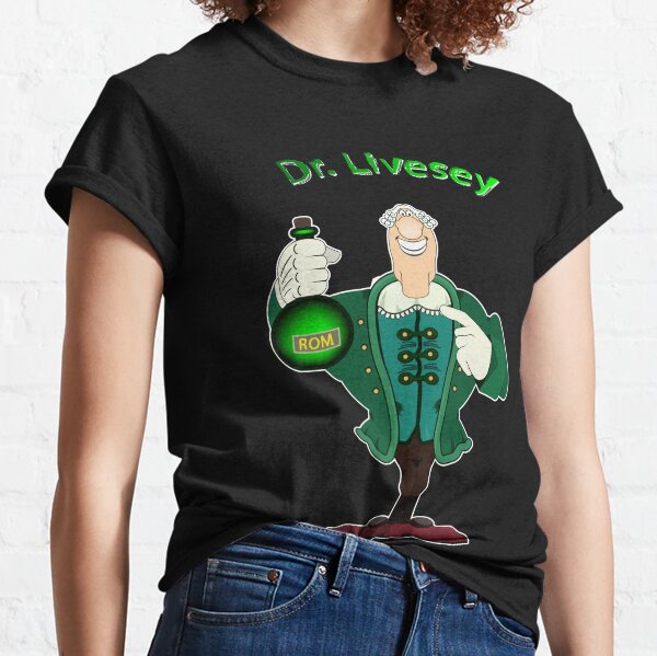 Dr. livesey walk T-Shirt funny t shirts black t shirt graphic t shirt anime  clothes plain t shirts men