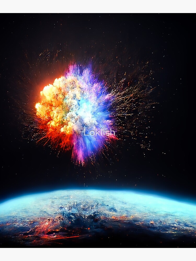 "Explosion in space" Poster for Sale by Loklish Redbubble