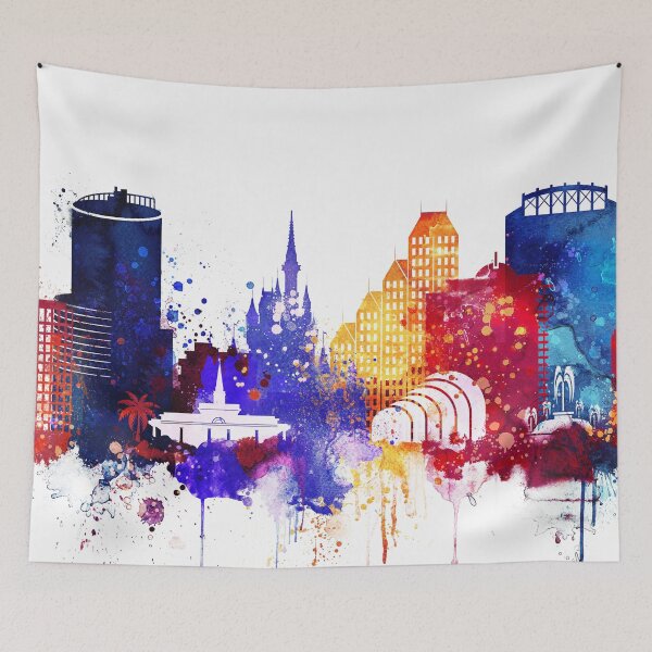 Item preview, Orlando colorful watercolor designed and sold by DimDom.