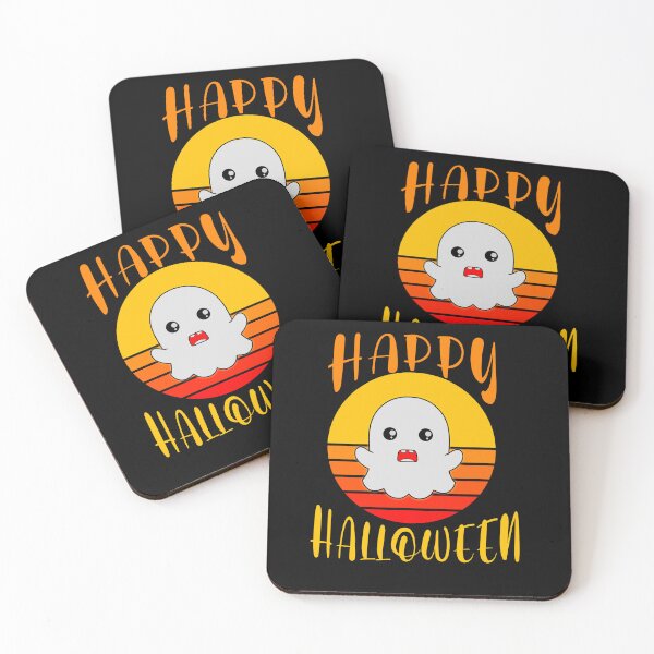 Item preview, Happy Halloween, funny kawaii ghost designed and sold by mwebba2005.