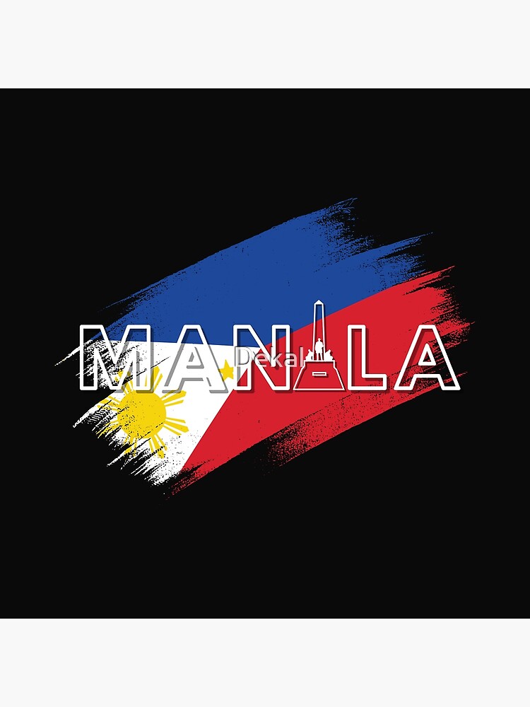 "Manila Philippines Flag Decal" Poster for Sale by Dekal Redbubble