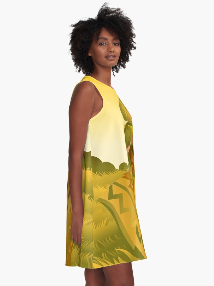 Roman yellow clearance dress