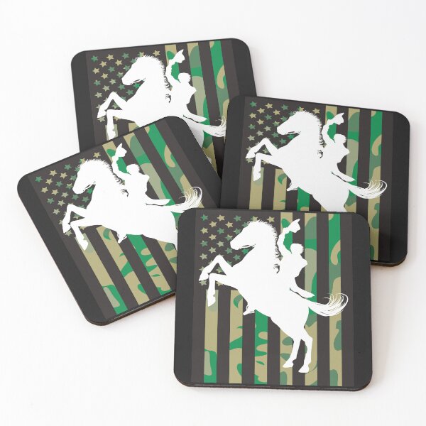 Item preview, American camo flag and rodeo horse riding designed and sold by erozzz.
