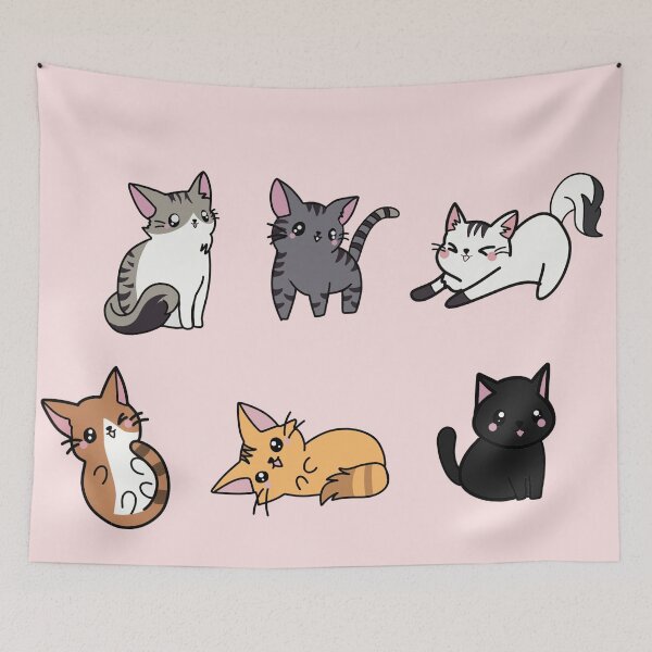 Item preview, Cute kitty cats designed and sold by Mermaidssparkle.
