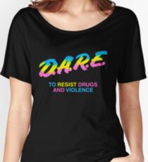 DARE 90s Drogen Tshirt Shirt Loose Fit T-Shirt
