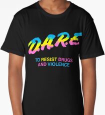 DARE 90s drugs tshirt shirt Long T-Shirt