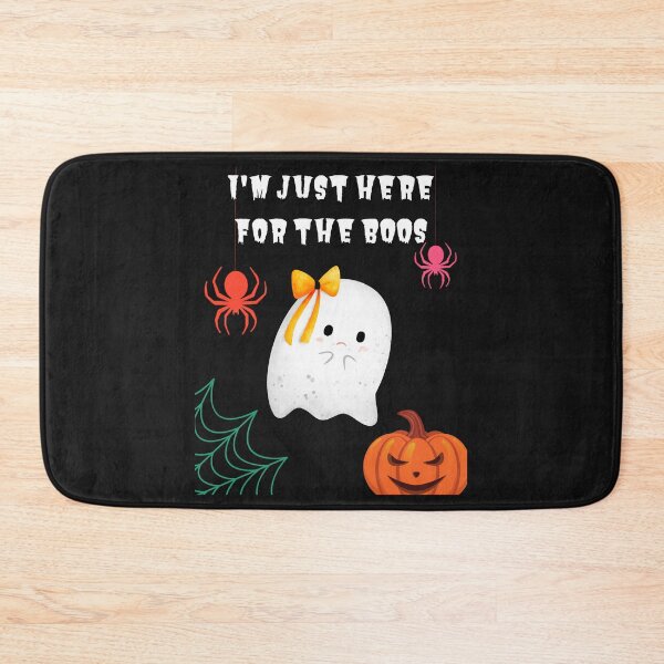 Item preview, I'm Just Here For The Boos - Cute Flying Ghost with yellow bow, Spiders Evil Pumpkin Cobweb designed and sold by Mechanical-Artt.