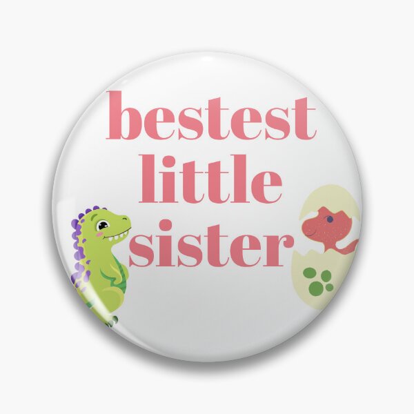 Item preview, bestest little sister, Cute litte dinosaur illustration in cartoon  designed and sold by Kamzzi.