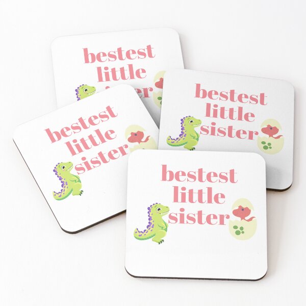 Item preview, bestest little sister, Cute litte dinosaur illustration in cartoon designed and sold by Kamzzi.