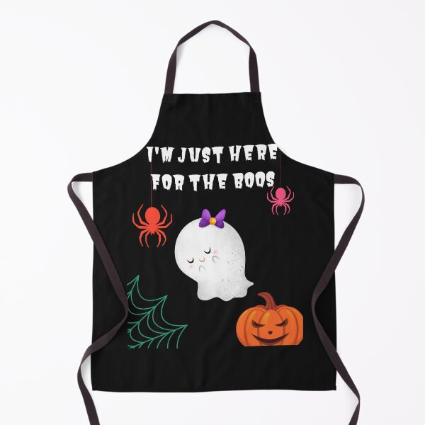 Artikelvorschau, Ich bin nur wegen der Boos hier - Shy Ghost mit einer lila Schleife, Spiders Evil Pumpkin Cobweb entworfen und verkauft von Mechanical-Artt.