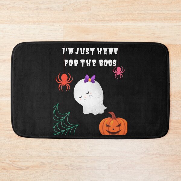 Item preview, I'm Just Here For The Boos - Shy Ghost with a purple bow, Spiders Evil Pumpkin Cobweb designed and sold by Mechanical-Artt.