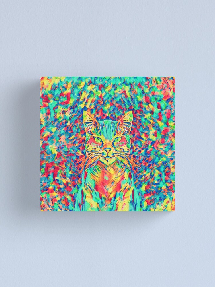 Alternate view of Color Cat Canvas Print