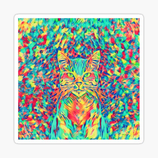 Color Cat Sticker