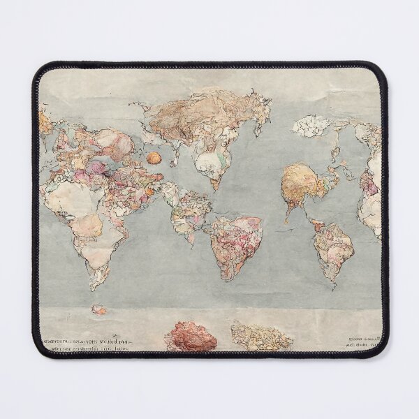 Item preview, Old fashin world map designed and sold by Loklish.