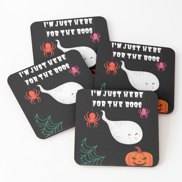 Artikelvorschau, Ich bin nur wegen der Boos hier - Kissy Ghost Spiders Evil Pumpkin Cobweb entworfen und verkauft von Mechanical-Artt.