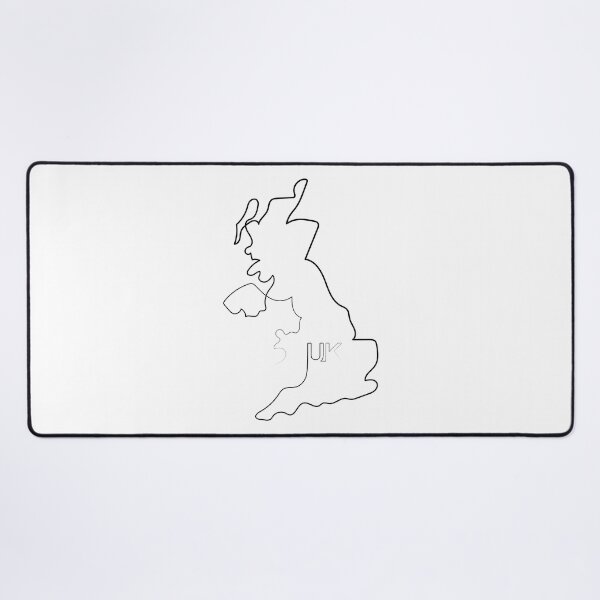 Item preview, UK Map | One Line Art | One Line Artist | Minimal Art | Map Of UK designed and sold by One-Line-Artist.