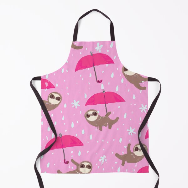 Item preview, Sloths With Umbrellas Pink Pattern designed and sold by Zestpond.