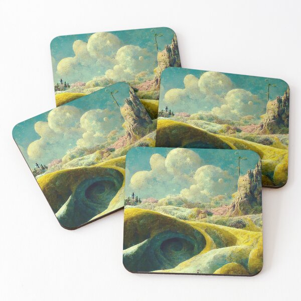 Item preview, High Ladder, AI Surreal Landscape Art designed and sold by FuturalDesign.