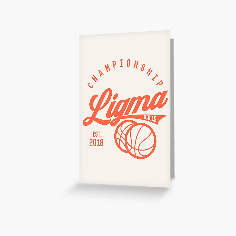 Ligma Balls Funny Pun Volleyball Fan Quote Gift Greeting Card by Jeff  Creation