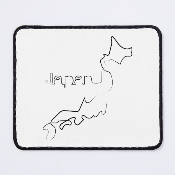 Item preview, Japan Map | One Line Art | One Line Artist | Minimal Art | Map Of Japan designed and sold by One-Line-Artist.