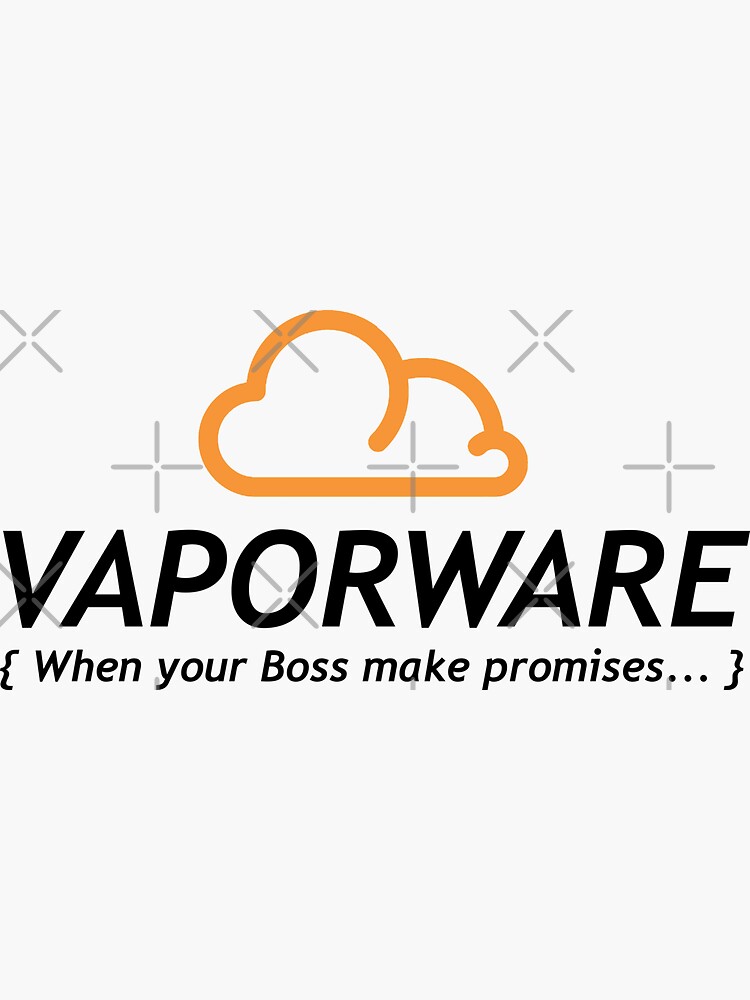 Thumbnail 3 of 3, Sticker, vaporware designed and sold by yourgeekside.