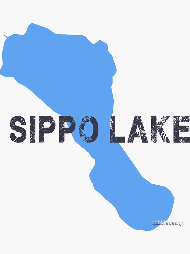 "Sippo Lake" Sticker for Sale by gabbledesign Redbubble