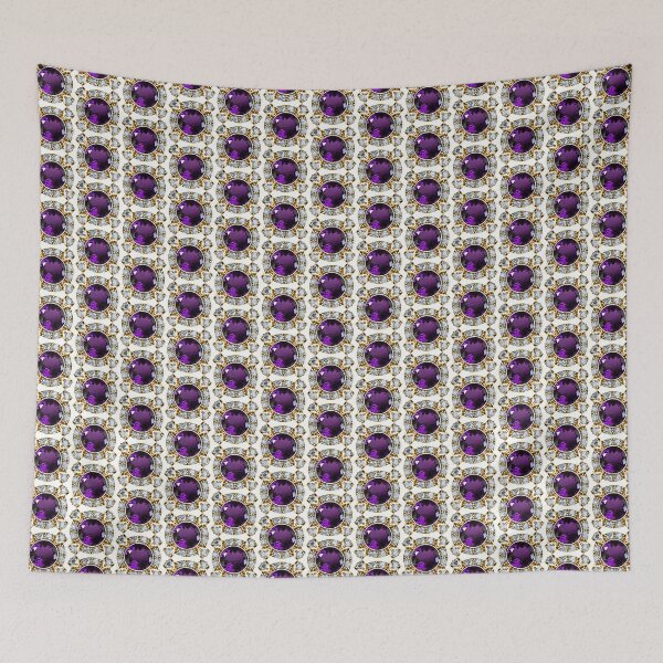 Item preview, Purple and Diamonds Amethyst Engagement Ring pattern designed and sold by DigitalGemArt.