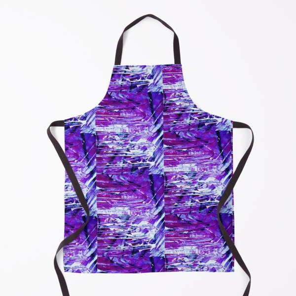 Item preview, Colorful purple white black abstract painting detail lines designed and sold by Grey Robinson.