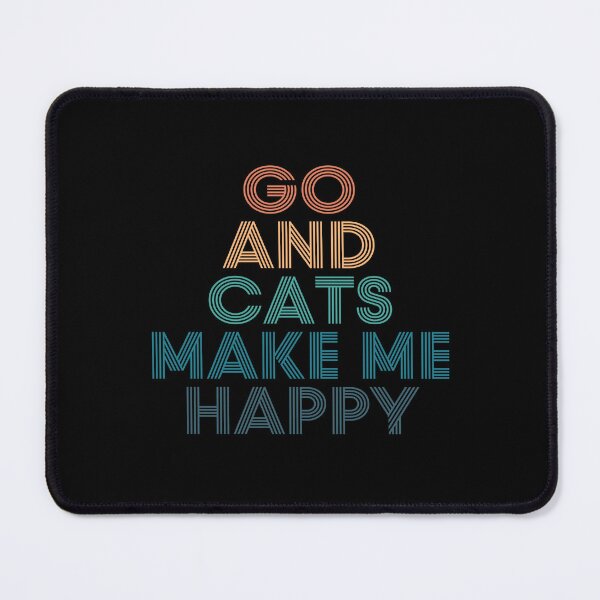 Item preview, Go And Cats Make Me Happy- Gift for Go & Cats Fans designed and sold by kindxinn.