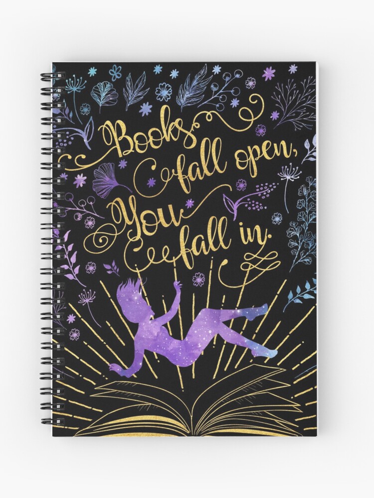 Thumbnail 1 of 3, Journal, Books Fall Open, You Fall In designed and sold by eviebookish.