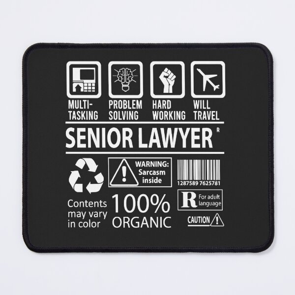 Item preview, Senior Lawyer , MultiTasking Certified Job Gift ,Job Profession,Mens Womens Girls Dad, Lawyer Christmas Birthday Gift designed and sold by BestTshirtArt.