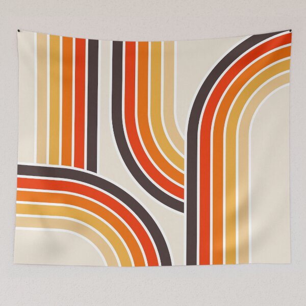Item preview, Colorful retro arches and lines designed and sold by BattaAnastasia.