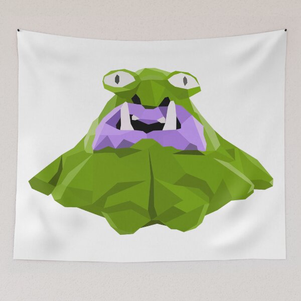 Item preview, Green Creature Poly - Huge Barfy Slime Earthbound designed and sold by Peechowspets.