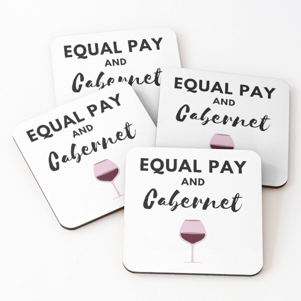 Aperçu de l'œuvre Egalité salariale et Cabernet créée et vendue par Jennifer Kennedy.