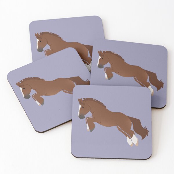 Item preview, Chestnut horse jumping chibi - Bambi designed and sold by peyeqart.
