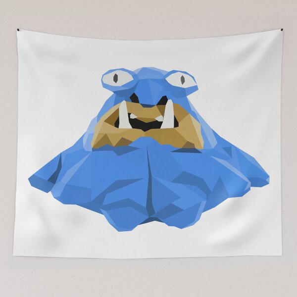 Item preview, Blue Creature Poly - Huge Barfy Slime Earthbound designed and sold by Peechowspets.