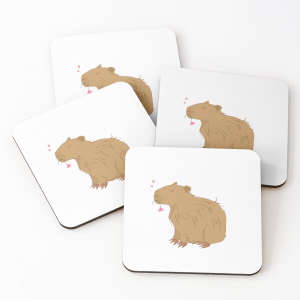 Item preview, Capybara with flower designed and sold by Al3Art.