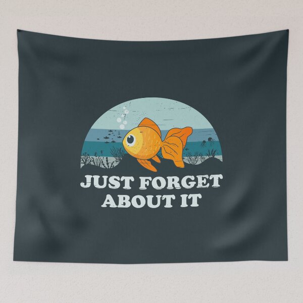 Item preview, Kawaii Goldfish & Seabed: Just Forget About It designed and sold by Happy Puppy Print On Demand.