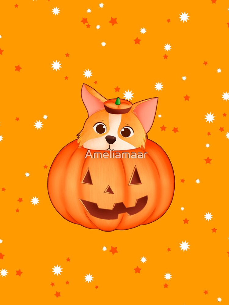 Corgi in Pumpkin by Ameliamaar
