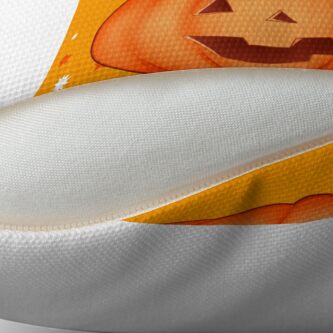 Alternate view of Corgi in Pumpkin Throw Pillow