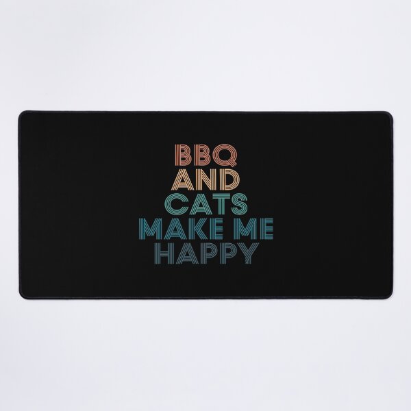 Item preview, BBQ And Cats Make Me Happy- Gift for BBQ & Cats Fans designed and sold by kindxinn.