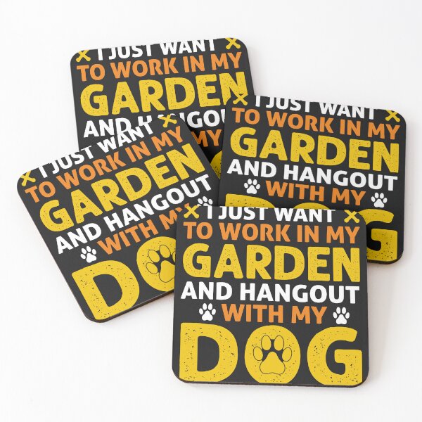 Item preview, i just want to work in my garden and hang out with my dog designed and sold by Designandlove.
